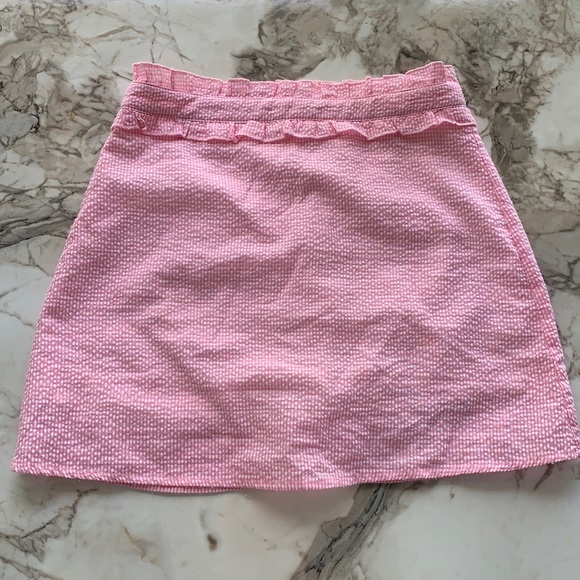 Pink and white ribbed skirt - Picture 1 of 5